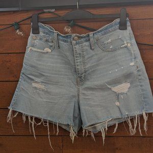 Distressed denim short Madewell size 31 - Short en jeans de la marque Madewell